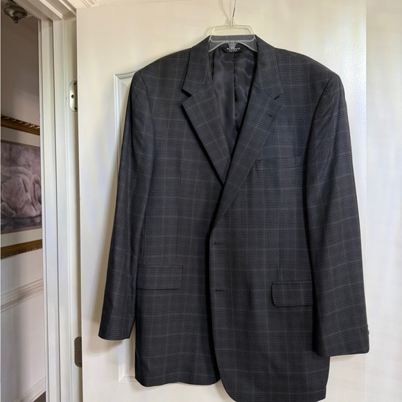 Jos. A. Bank Charcoal Checkered Blazer